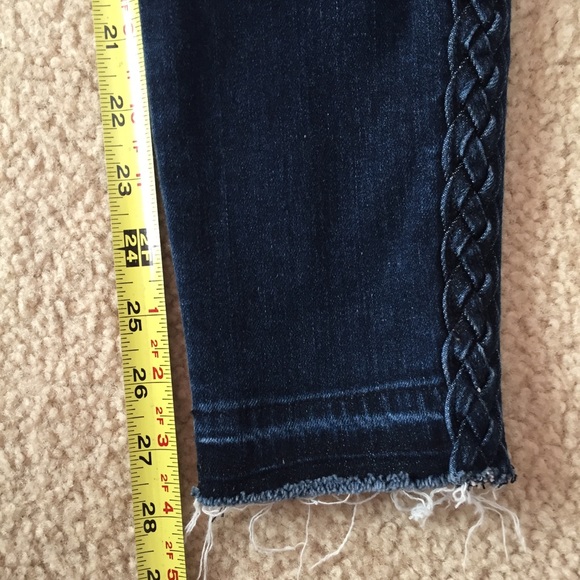 J Brand Super Skinny Mid-Rise Jean with braid - Picture 9 of 11